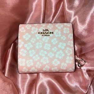 coach ditsy floral snap wallet